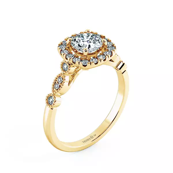 Halo Cushion Engagement Ring with Eternity Band NCH2401 4